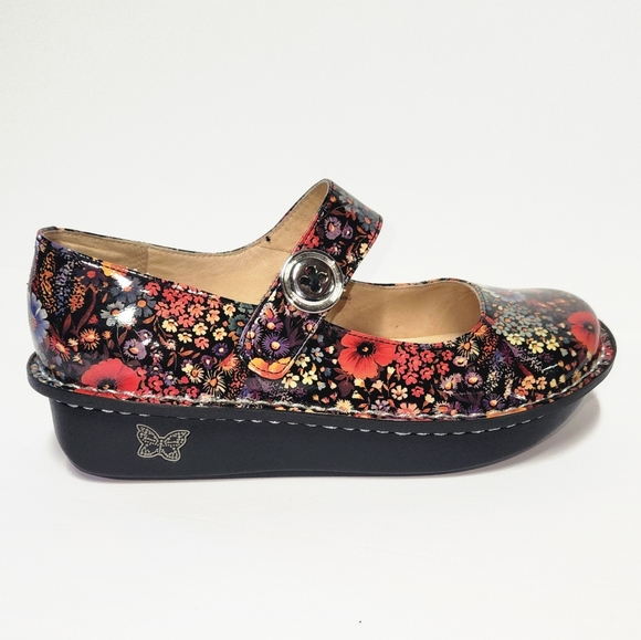 Alegria Shoes Paloma Midnight Garden Mary Jane's - Picture 3 of 12